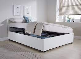 Side Lift Ottoman Storage King Size Bed