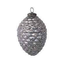 Mercury Glass Pinecone Ornament