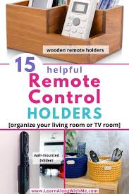15 Helpful Remote Control Holders So