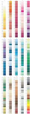 Isacord 40 Color Chart Table Runners And Coasters And