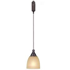 Hampton Bay 1 Light Antique Bronze Linear Track Lighting Pendant With Optional Direct Wire Canopy Ec9041abz The Home Depot