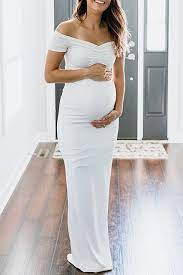 long maxi formal maternity gown
