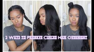 One then uses this to create natural waves. 2 Ways To Preserve Curled Hair Overnight Youtube
