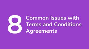 It will be taken into account after. 8 Common Issues With Terms And Conditions Agreements Privacy Policies