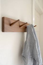 Walnut Coat Hook Rack Modern Coat Rack