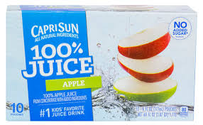 capri sun 100 apple juice 10 pouch