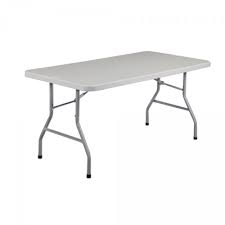 Plastic Folding Table With Metal Legs