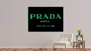 Prada Green Letteringblack