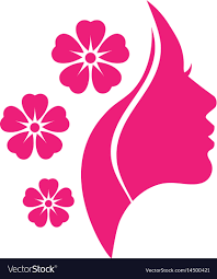 beauty salon logo royalty free vector