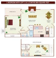 One Bedroom House Plans Loft Floor Plans