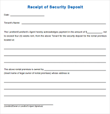Sample Deposit Receipt 15 Free Download For Pdf Word