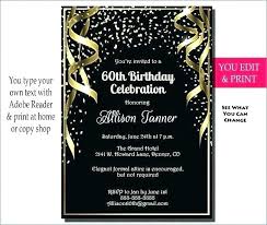 Surprise 60th Birthday Invitations Birthday Invitation Ideas Using
