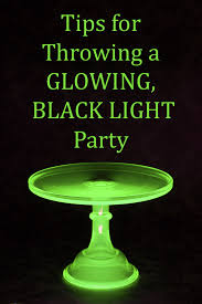 ideas for throwing a black light party