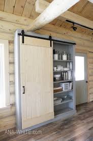 Declutter the kitchen and food pantry with kitchen storage solutions from pottery barn. Barn Door Cabinet Or Pantry Ana White