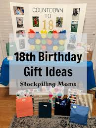 18th birthday gift ideas stockpiling