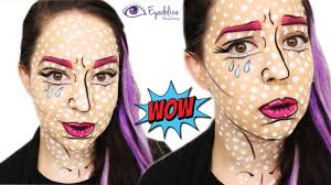 pop art comic book makeup tutorial by