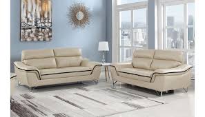 wraith beige leather sofa