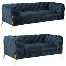 Mackenzie Velvet Corner Sofa Luxury