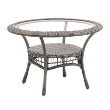 Weather Wicker Outdoor Dining Table