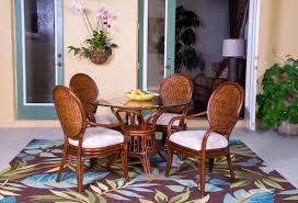indoor rattan and wicker dining sets