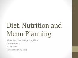 ppt t nutrition and menu planning