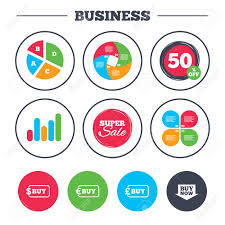 Business Pie Chart Growth Graph Buy Now Arrow Icon Online