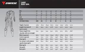 Dainese Full Suit Size Chart Best Picture Of Chart