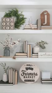 Since a lot of living rooms include bookshelves anyway, this is a really versatile and practical idea. 49 Smart Office Shelf Decor Ideas Bookshelf Styling Inside Decorating Shelves In Living Room Awesome Decors