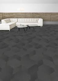 shaw bevel hexagon carpet tile charcoal