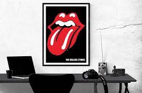 poster rolling stones lips wall art