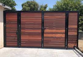Steel Frame Wood Gate Legend Fence Corp