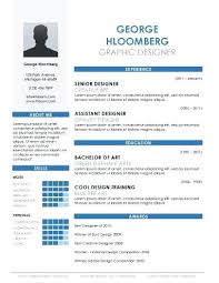 Free Resume Template For Word Illustrator Infographic Download