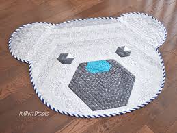 the hexi bear jelly roll rug pattern