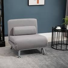 homcom single sofa bed sleeper foldable