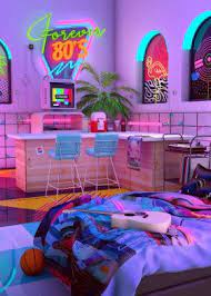 Interesting ranch house exterior paint colors. Synthwave Midnight Outrun Poster By Denny Busyet Displate Neon Room Retro Bedrooms Neon Bedroom