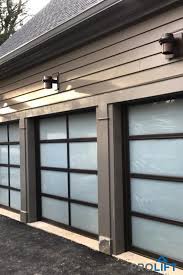 Glass Garage Doors With Powder Coated