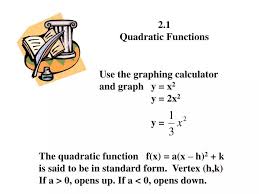 Ppt 2 1 Quadratic Functions