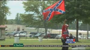 confederate flag supporters gather in