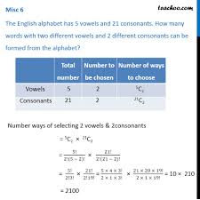Vowels are important in the english . Misc 6 The English Alphabet Has 5 Vowels And 21 Consonants