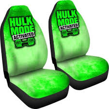 Hulk Mode Car Seat Covers Set Of 2