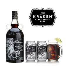 Booze drink fun drinks yummy drinks alcoholic drinks beverages kraken rum cocktail shots rum recipes cocktails. Purchase This Kraken 70 Proof Gift Set With Ginger Beer Mason Glass Online Get The Perfect Bottle For Rum Lover Ginger Beer Red Wine Spills Alcoholic Drinks