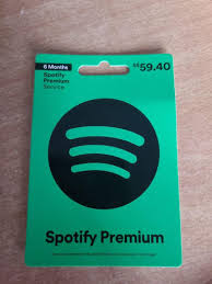 spotify premium gift card 6 months