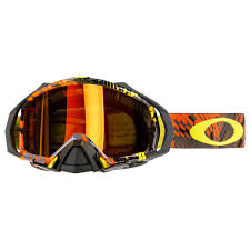 Oakley Goggle Mayhem Pro Mx Podium Check Orange Fire Iridium Anti Fog