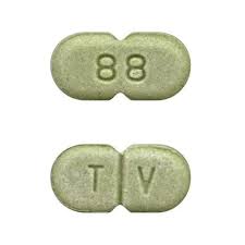 t v 88 pill green capsule oblong pill