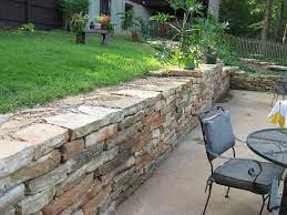 Stacked Stone Wall Ideas From