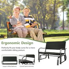 Outdoor Patio Steel Swing Bench