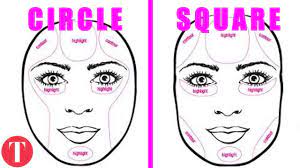 your makeup for your face shape