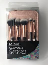 royal silicone face makeup brush set in