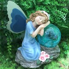 solar garden statue outdoor decor angel