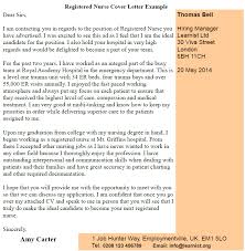 Registered Nurse Cover Letter Example Learnist Org
